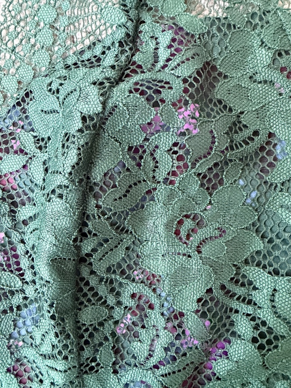 Free People Green Lace Floral Mini Dress - Picture 12 of 12